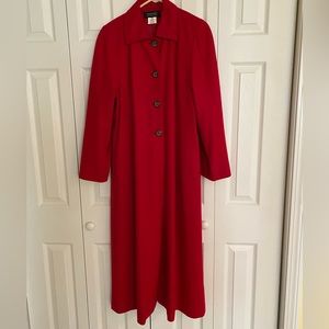 Signature by Harve Benard wool blend fully lined long coat.  Sz 8
